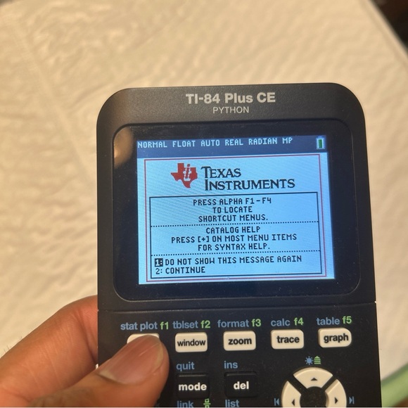 Texas Instruments TI-84 Plus CE Python Graphing Calculator w Cable Black Tested - Picture 3 of 11